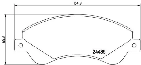 Тормозные колодки BREMBO P24 065