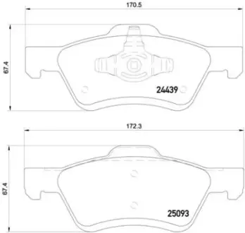 Тормозные колодки BREMBO P24 159