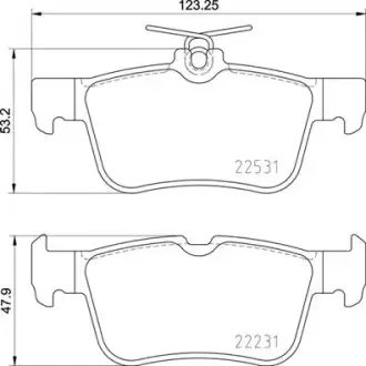 Тормозные колодки BREMBO P24 175