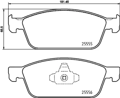 Тормозные колодки BREMBO P24 199