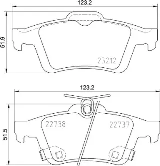 Тормозные колодки BREMBO P24 216
