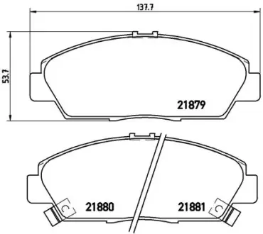 Гальмівні колодки BREMBO P28 021