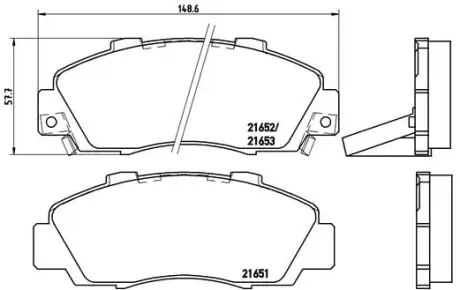 Гальмівні колодки BREMBO P28 026