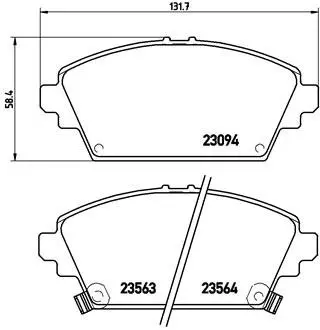 Гальмівні колодки BREMBO P28 029