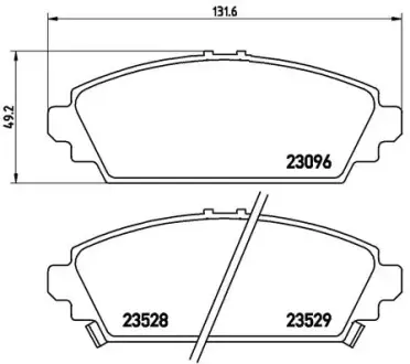 Гальмівні колодки BREMBO P28 031