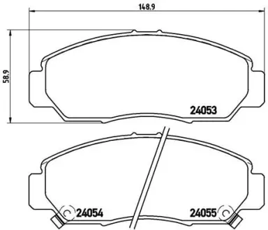 Тормозные колодки BREMBO P28 047
