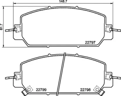 Тормозные колодки BREMBO P28 098