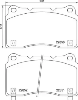 Тормозные колодки BREMBO P28 099