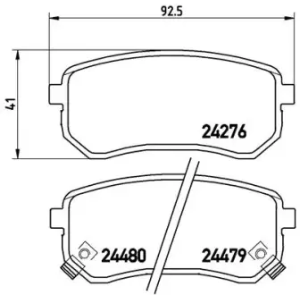 Гальмівні колодки BREMBO P30 033