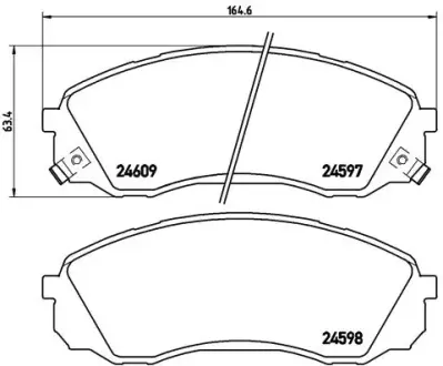 Гальмівні колодки BREMBO P30 041