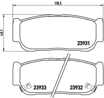 Гальмівні колодки BREMBO P30 057