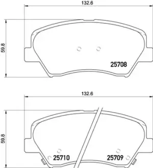 Тормозные колодки BREMBO P30 073