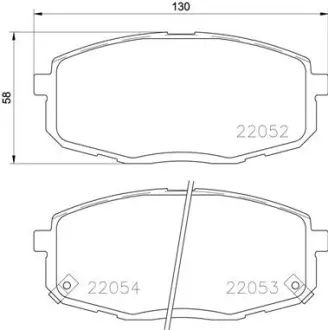 Тормозные колодки BREMBO P30 077