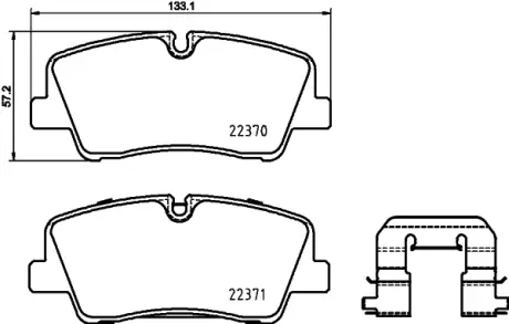 Тормозные колодки BREMBO P30 085