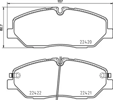Тормозные колодки BREMBO P30 090