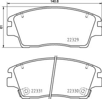 Тормозные колодки BREMBO P30 096