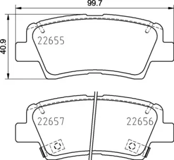 Тормозные колодки BREMBO P30 103