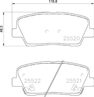 Тормозные колодки BREMBO P30 104