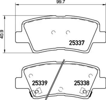 Тормозные колодки BREMBO P30 106
