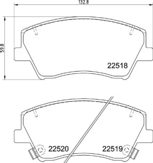 Тормозные колодки BREMBO P30 107