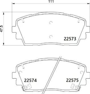 Тормозные колодки BREMBO P30 115