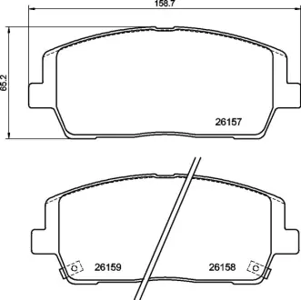 Гальмівні колодки BREMBO P30116