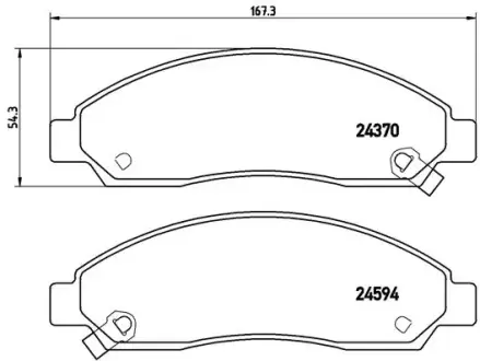 Гальмівні колодки BREMBO P34 005