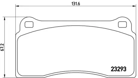Тормозные колодки BREMBO P36 018