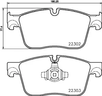 Гальмівні колодки BREMBO P36 031