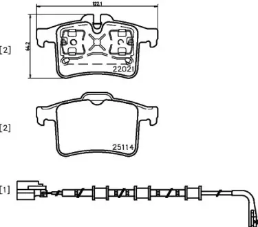 Тормозные колодки BREMBO P36 034