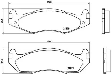 Тормозные колодки BREMBO P37 001