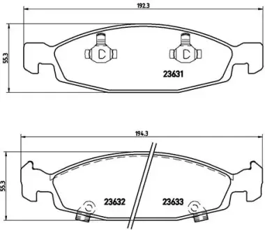 Тормозные колодки BREMBO P37 005