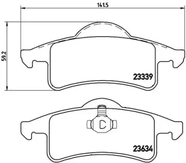 Тормозные колодки BREMBO P37 006