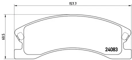 Тормозные колодки BREMBO P37 008