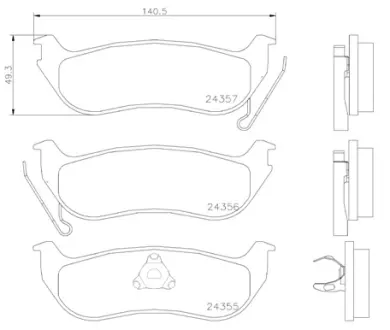 Тормозные колодки BREMBO P37 009
