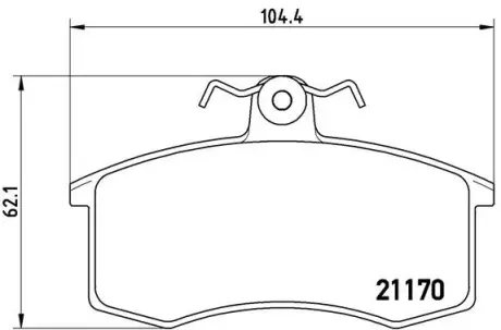 Тормозные колодки BREMBO P41 003