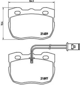 Тормозные колодки BREMBO P44 004