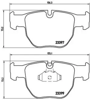 Гальмівні колодки BREMBO P44 012