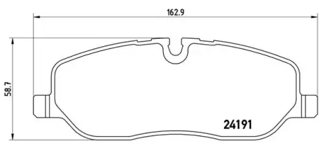 Тормозные колодки BREMBO P44 014