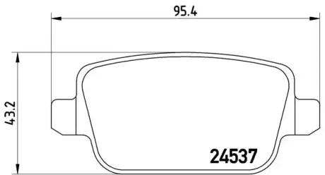 Гальмівні колодки дискові BREMBO P44 016