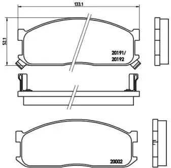 Тормозные колодки BREMBO P49 010