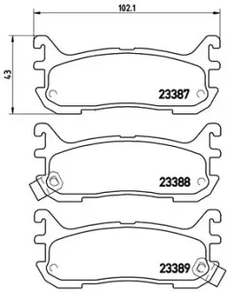 Тормозные колодки BREMBO P49 021