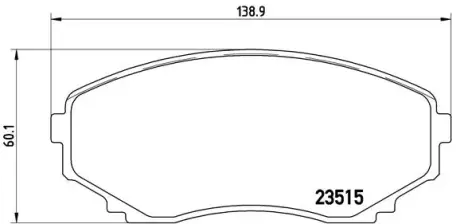 Тормозные колодки BREMBO P49 028