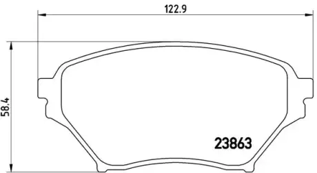 Тормозные колодки BREMBO P49 029