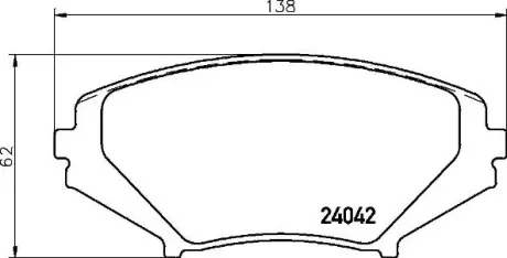 Гальмівні колодки BREMBO P49034