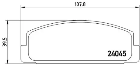 Тормозные колодки BREMBO P49 036