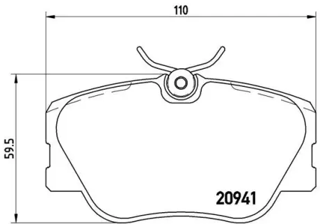 Гальмівні колодки BREMBO P50 008