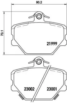 Тормозные колодки BREMBO P50 038