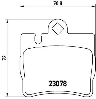 Гальмівні колодки BREMBO P50 042
