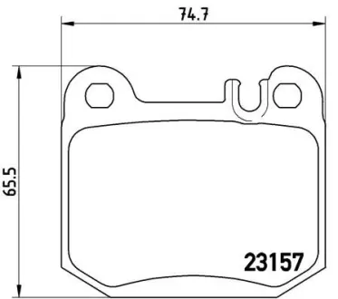 Гальмівні колодки BREMBO P50 043